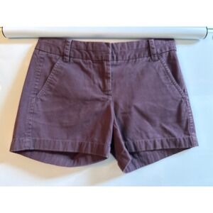 J.Crew women's size 00 shorts chino purple denim‎